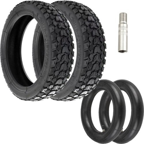 aibiku 50/75-6.1 Off-road Tires with Thickened 8 1/2 x 2 Inner Tube for Xiaomi M365, Pro, Gotrax, 8.5 Inch Scooter Tires, Scooter Accessories (2 Sets)