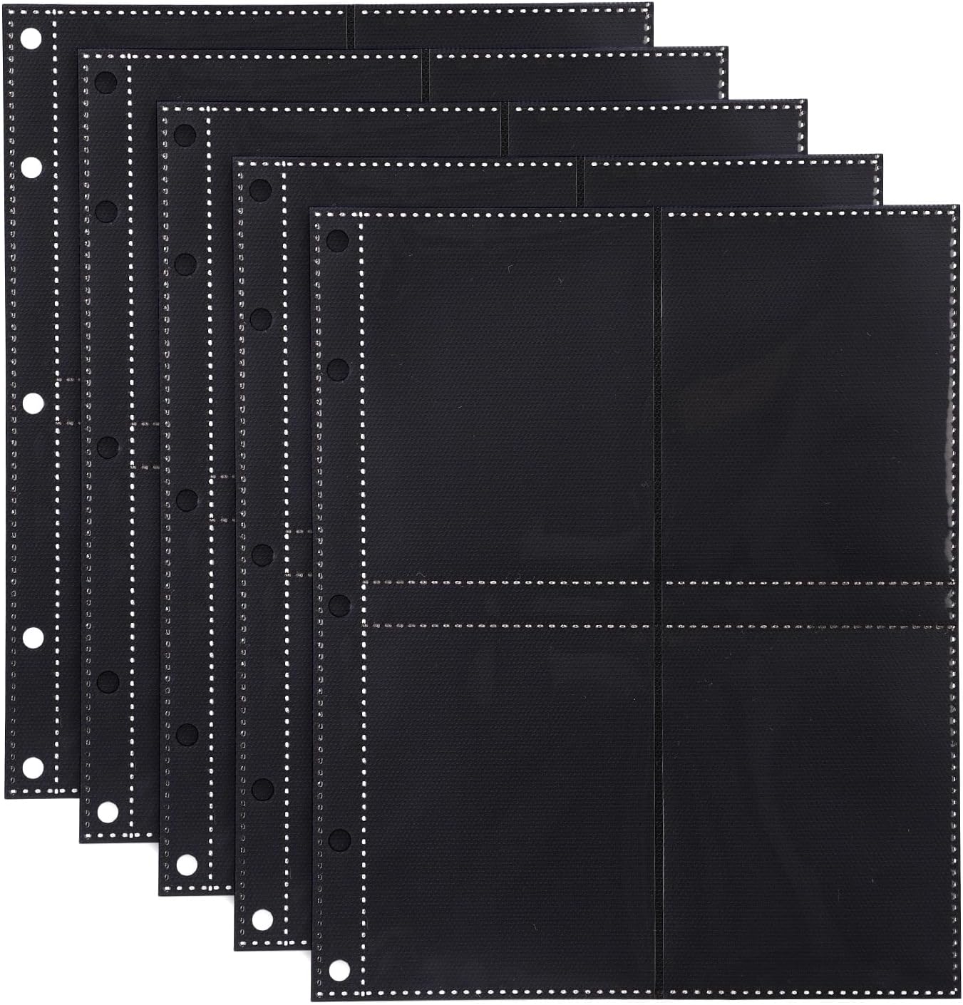 Skiennix 50pcs Trading Card Sleeves - Double-Sided Pocket Protectors for Baseball & Sports Collectibles
