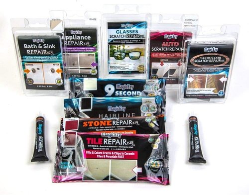 MagicEzy Fiberglass RepairEzy - Ultra Strong Fiberglass Repair Kit for Cracks & Holes | Blue Tube