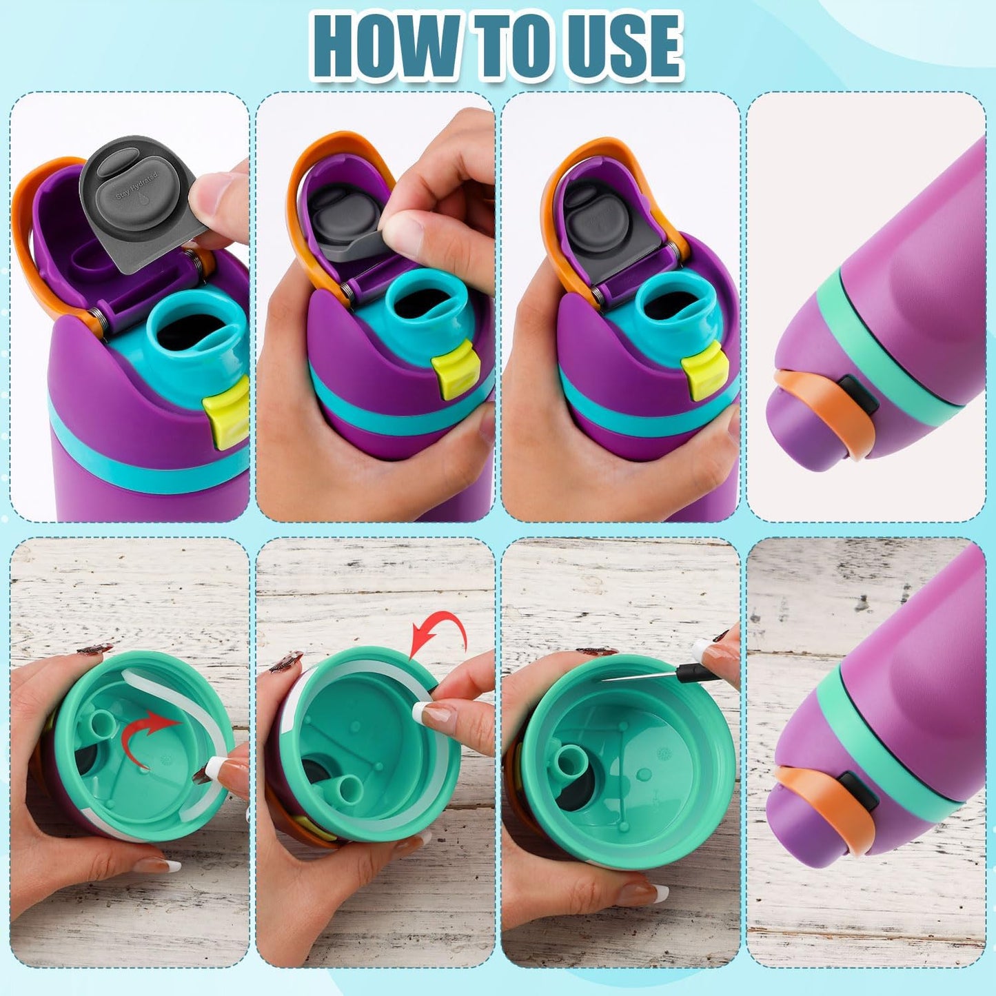 Owala | 2-Pack Bottle Seal Ring & Replacement Stopper - BPA-Free Silicone O-Ring for 24oz & 32oz Water Bottles