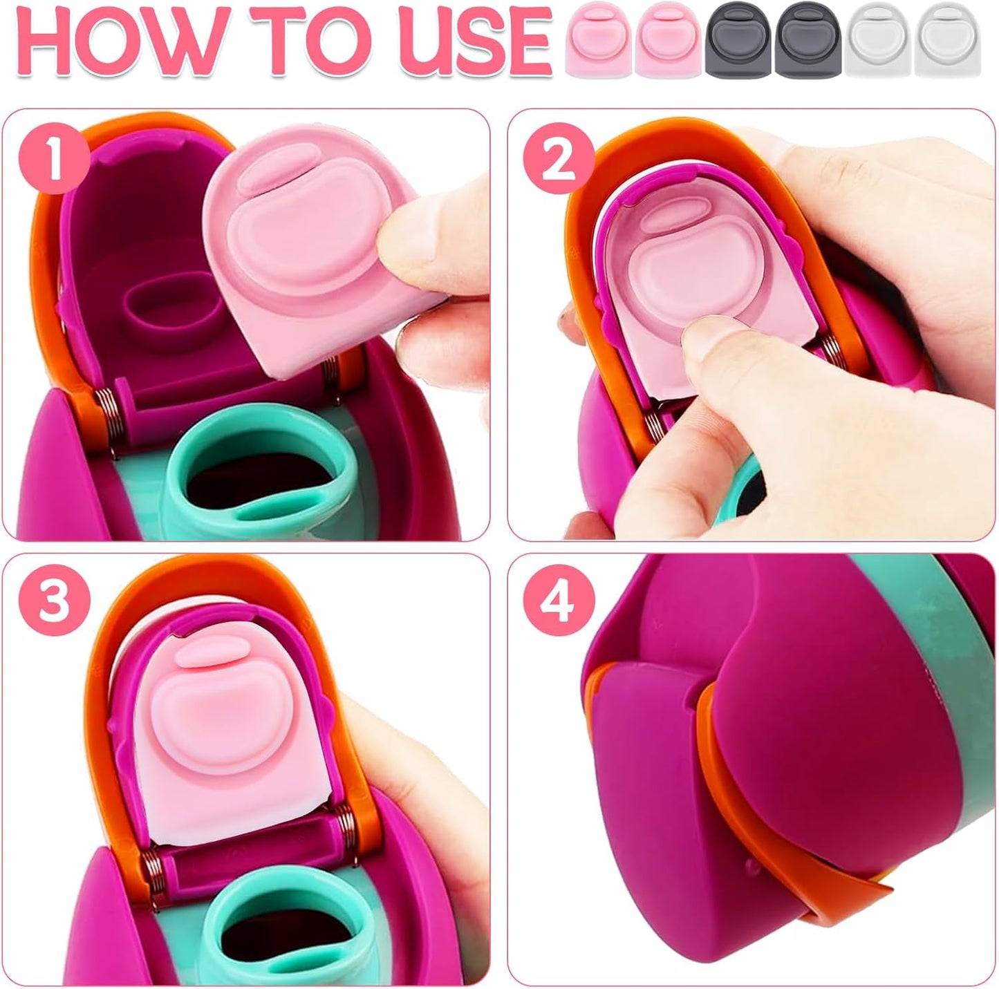 Owala | 6 Pcs Replacement Seal Stoppers - Silicone Bottle Top Gaskets for 16oz, 24oz, 32oz Bottles