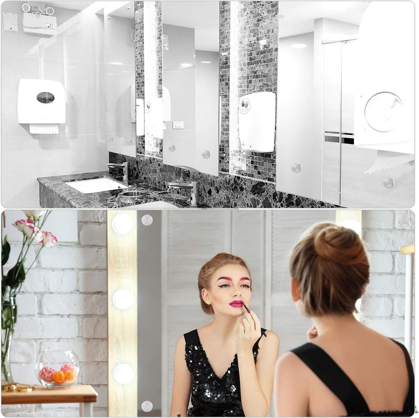 CKKAPTURE 20 Pieces Stainless Steel Screw Cover Cap - 16mm Mirror Nails for Furniture, Mirrors, Signage, and Advertising Hardware