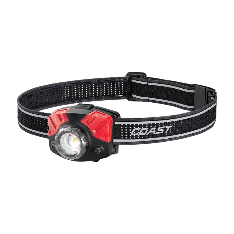 Coast® FL75R Rechargeable 1000 Lumen Dual Color Twist Focus™ LED Headlamp, Black
