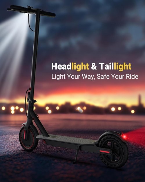 MAXSHOT Electric Scooter - High-Speed 350W/500W Motor, Dual Suspension, 21-28 Miles Range, 8.5/10/14" Tires