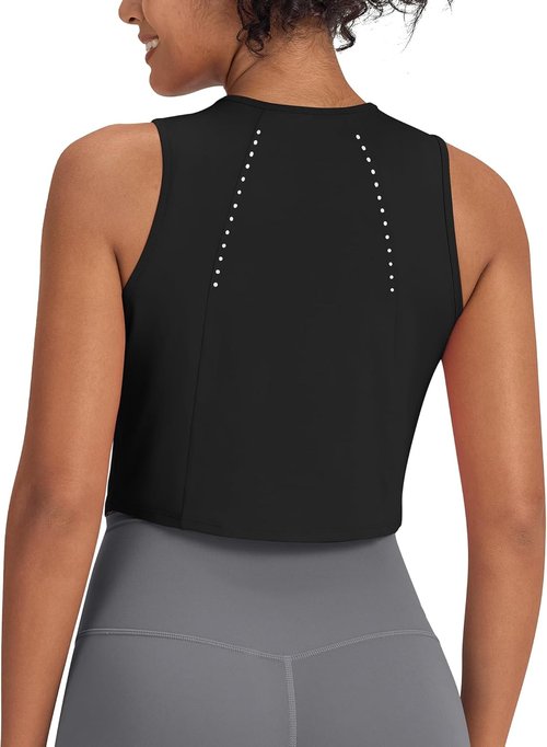 G4Free Lightweight Workout Tank Tops - Fast-Dry Athletic Sleeveless Crop Top for Women