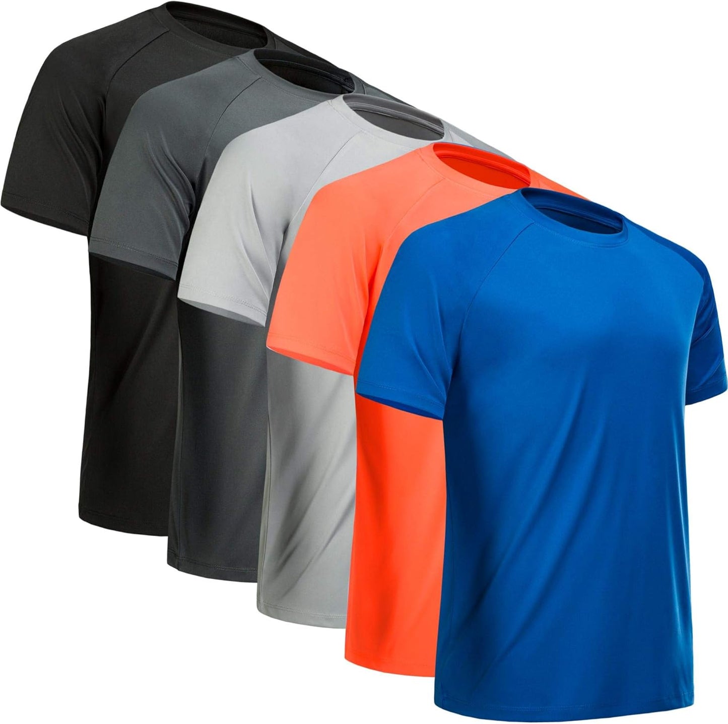 Skiennix Workout Shirt for Men - Short Sleeve Quick Dry Athletic T-Shirt | Moisture-Wicking Performance