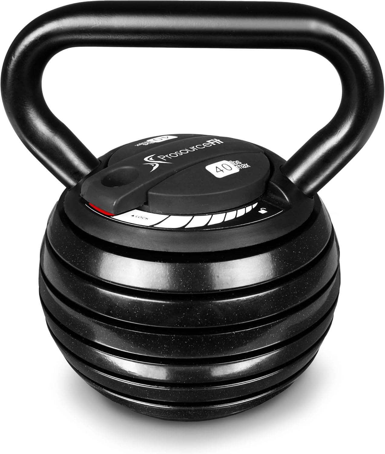 ProsourceFit Adjustable Kettlebell Weight Set - 40 lb for Home Gym Strength Training