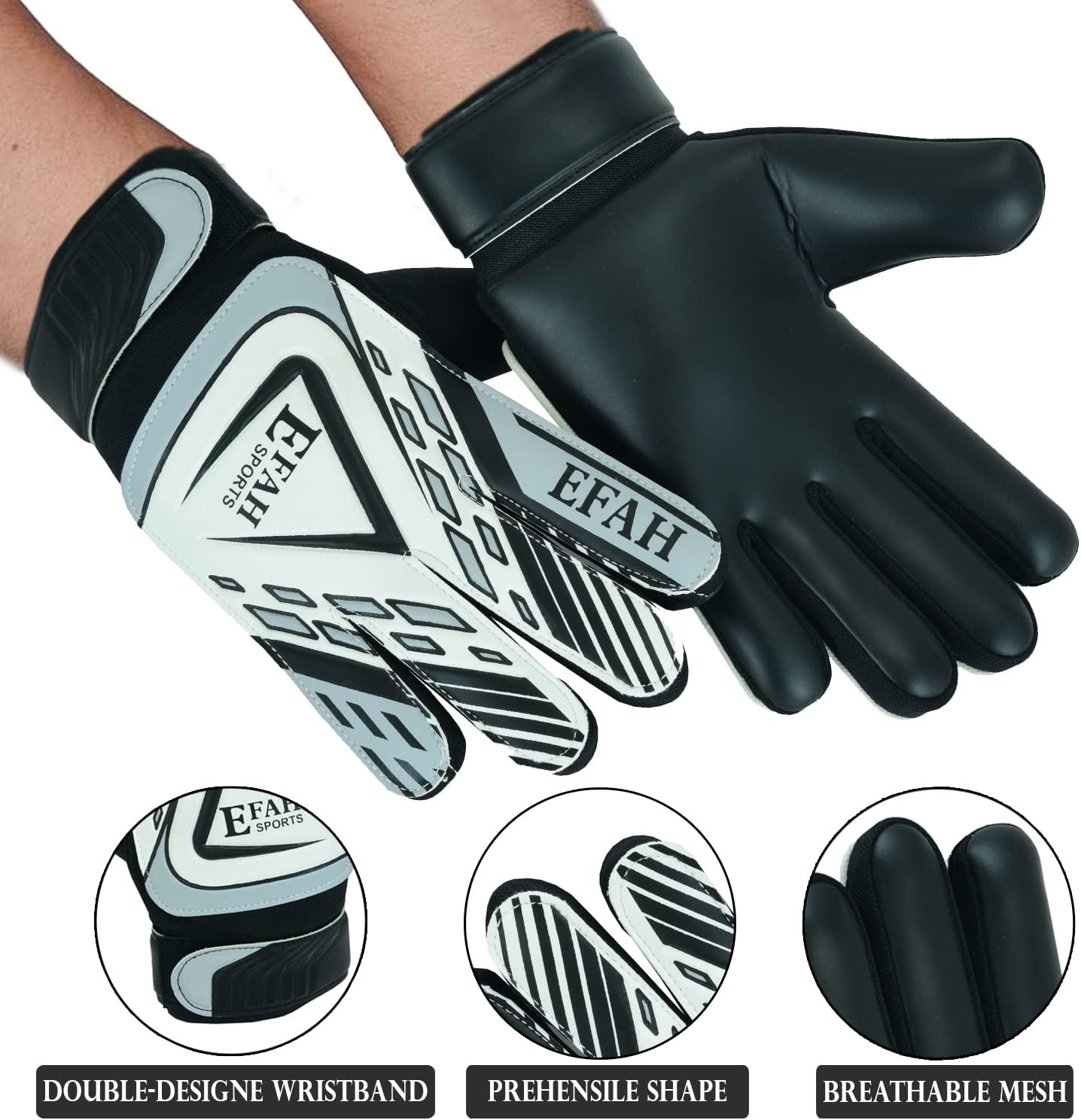Skiennix Soccer Goalkeeper Gloves - Strong Grip for Kids & Youth | Perfect for Football