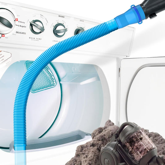 Holikme Dryer Vent Cleaner Kit - Vacuum Hose Attachment and Clothes Dryer Lint Vent, Sky Blue