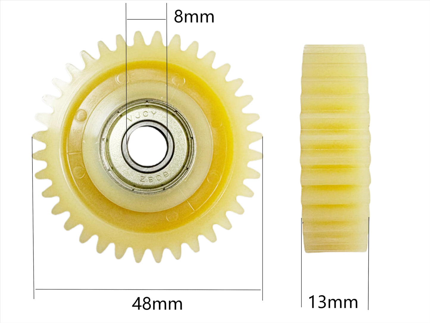 INXING 36T Nylon Planetary Gear Clutch Kit - Left Cable Exit for 500W-1000W E-Bike Hub Motors | Compatible with Fat Tire and Retro E-Bikes