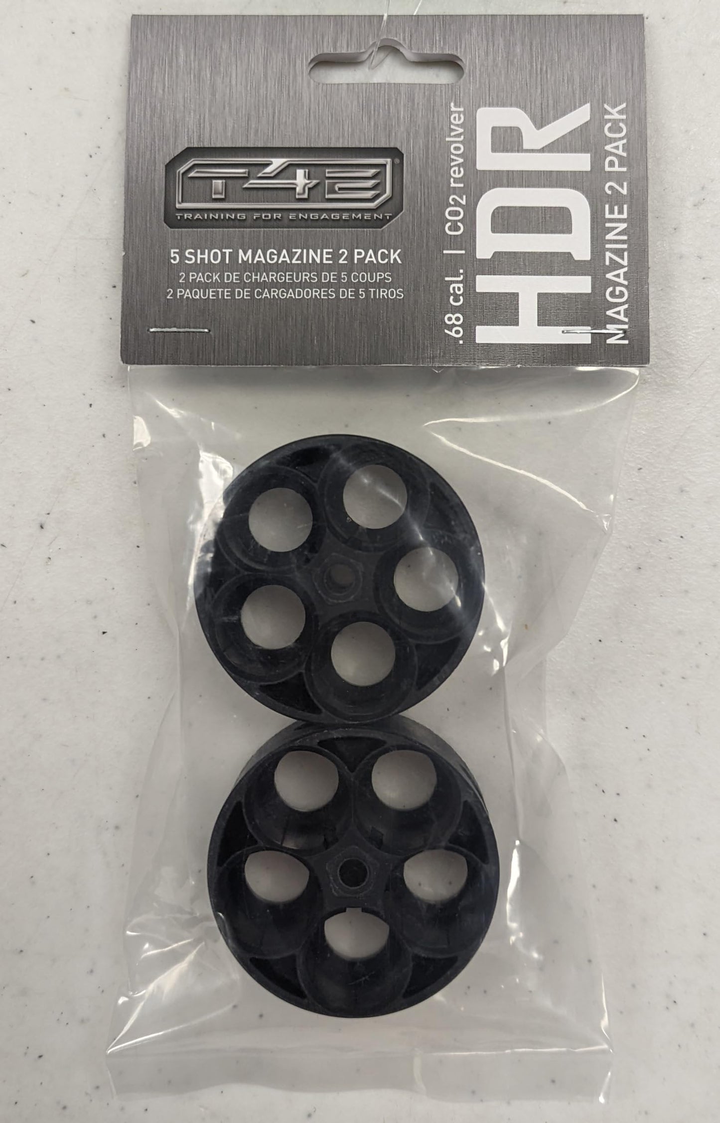 T4E HDR .68 Paintball Revolver Magazine Cylinders, 2-Pack, Multi, One Size