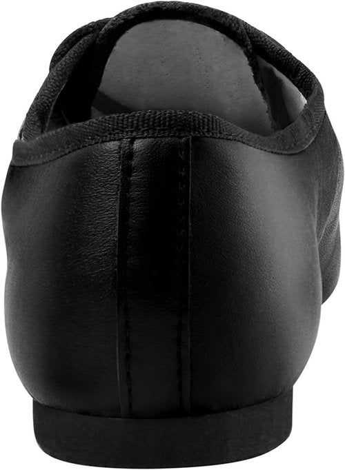 Linodes Leather Jazz Shoes - Unisex Lace-Up Dance Footwear for Men & Women