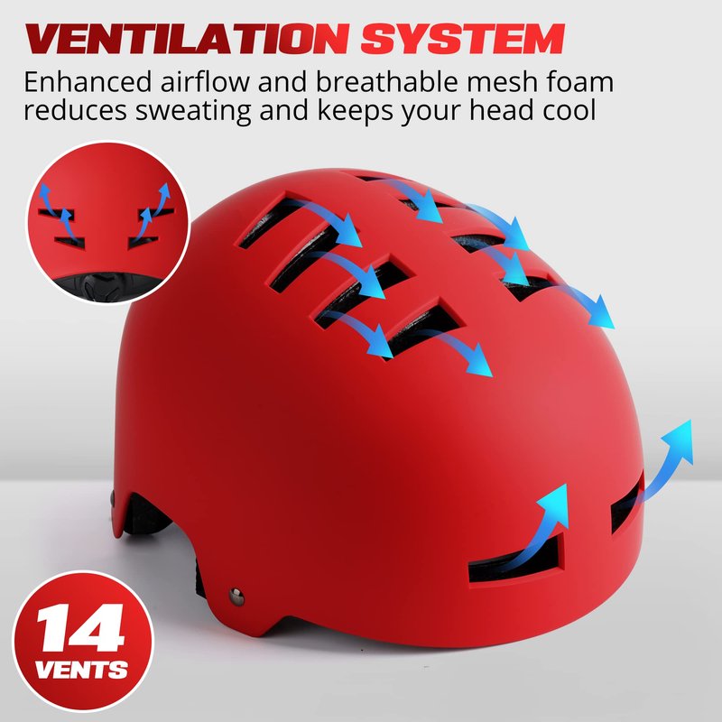 LaScoota Multi-Sport Scooter, Bicycle Helmet, Roller Skating Helmet, Skateboard Helmet for Adults, Youth & Kids | Kids Helmet, Bike Helmet for Men & Women | Impact-Absorbing Core, Optimal Ventilation