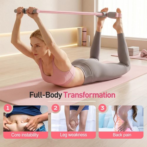 2026 Upgrade Skiennix Pedal Resistance Band - Multifunctional Elastic Yoga Band for Full Body Workouts
