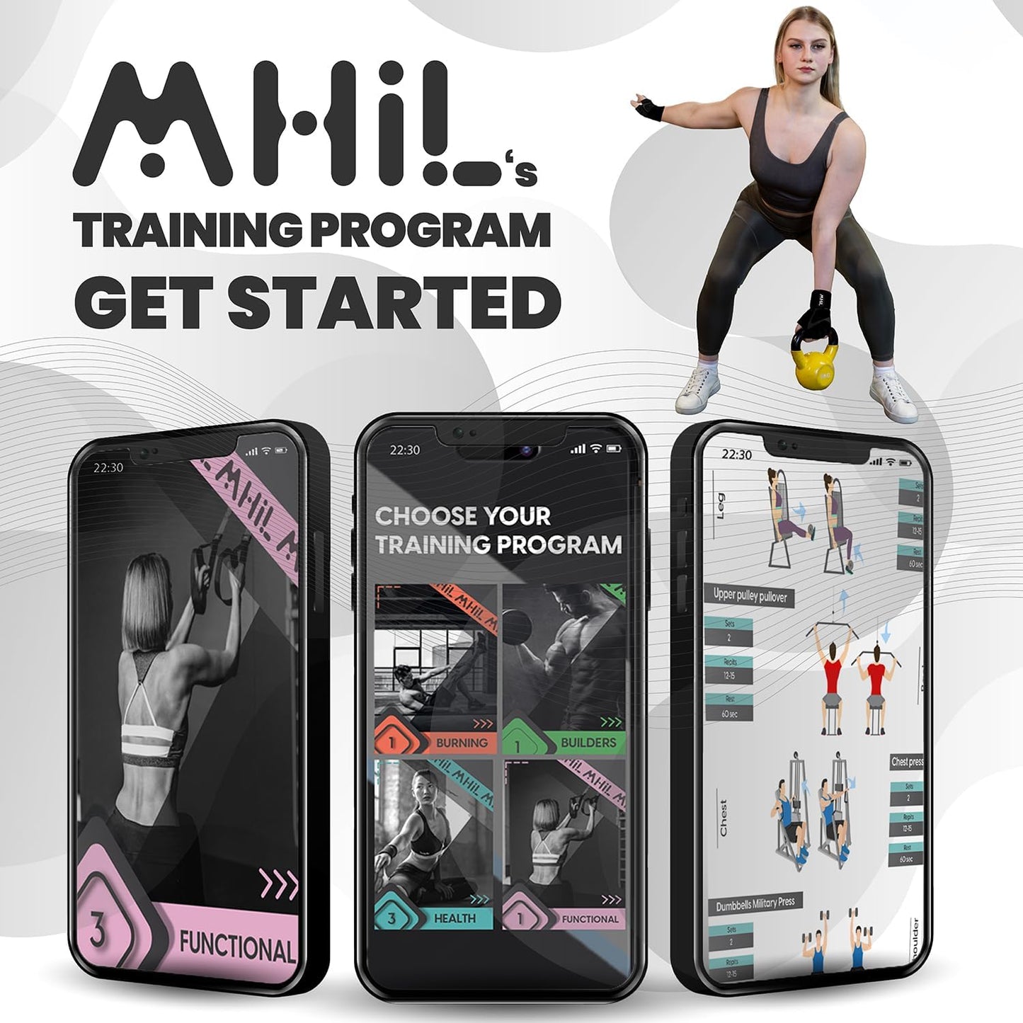 MhIL Workout Gloves for Women - Breathable Weight Lifting Gloves with Palm Protection & Wrist Support