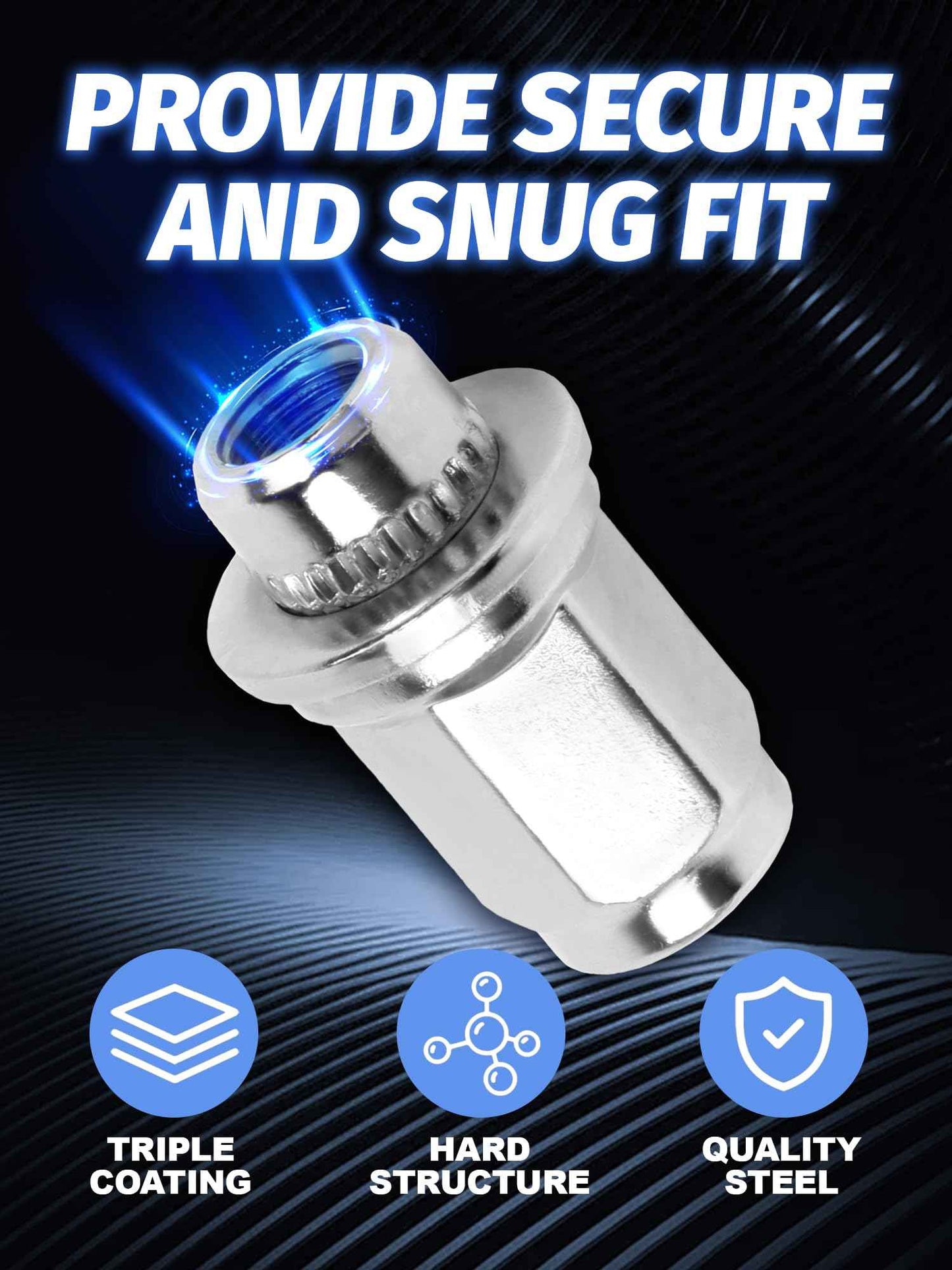 M12x1.5 Lug Nuts OEM Factory Wheel Lug Nuts for Tacoma 4 Runner FJ Cruiser Matrix GX460/ GX470/ SR5 Pre-Runner TRD Off-Road Limited Set of 24 Mag