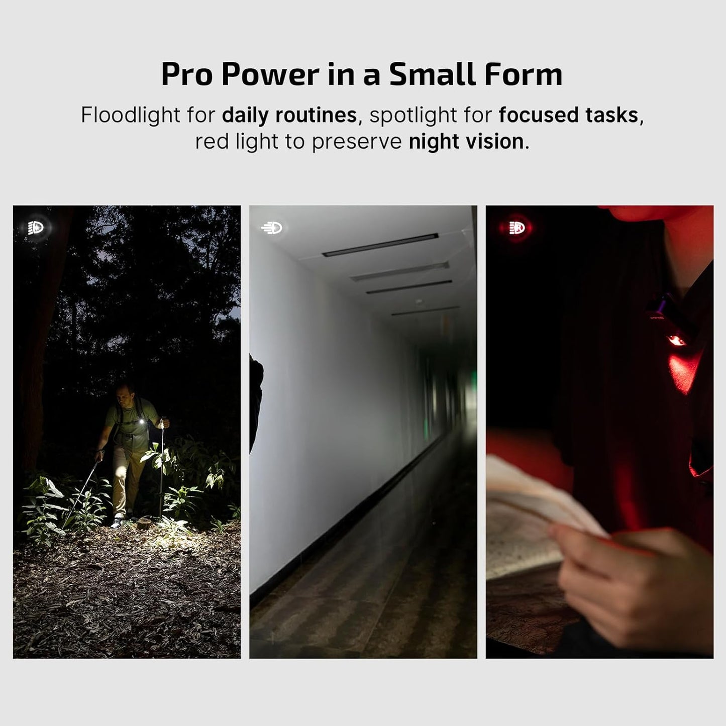 OLIGHT Oclip Pro Rechargeable EDC Flashlight - 500 Lumens, Magnetic Clip-On Light for Outdoor & Indoor Use