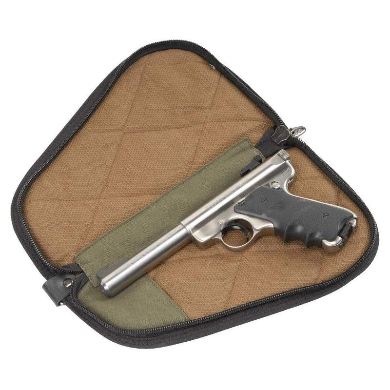 SKB 12" Black Handgun Bag, Dry-Tek Moisture Control, Nylon Zippers, Padlock Security, Exterior Pockets, Adjustable Sling (2SKB-HG12-BK)