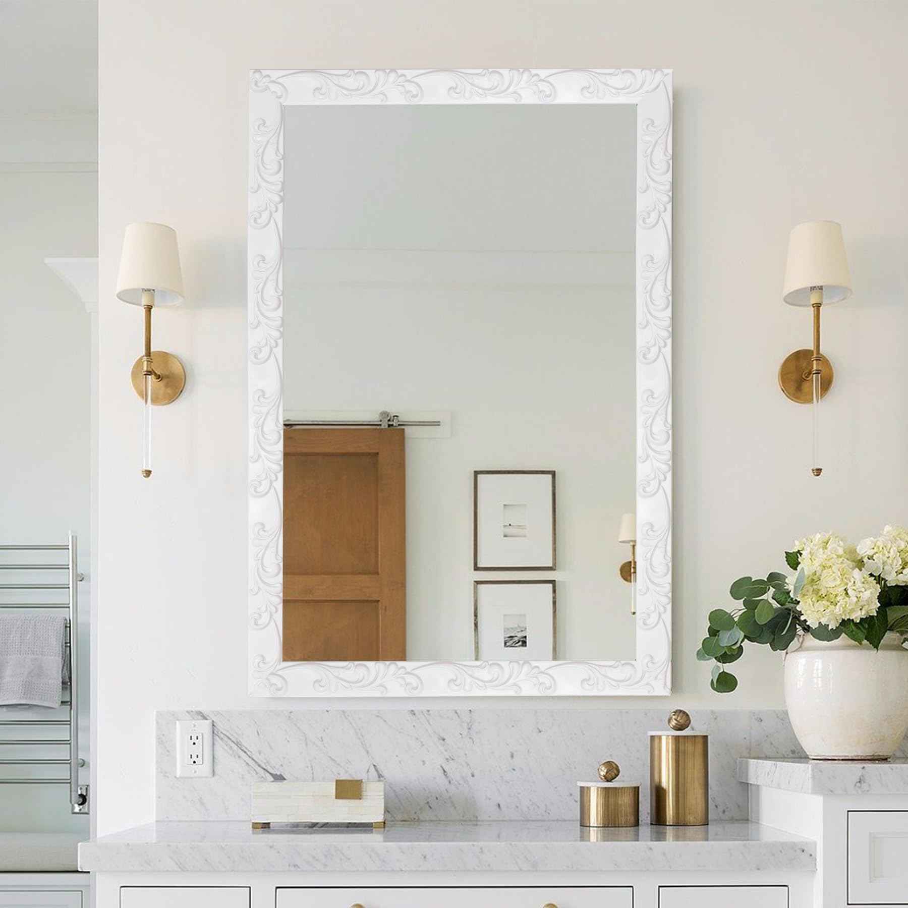 Paintable Peel and Stick Wall Molding Trim, Flexible Strip for Mirror Frame, Chair Rail, Cabinet, Picture Frame and Home DIY Decoration (16.4 ft x 1 inch)