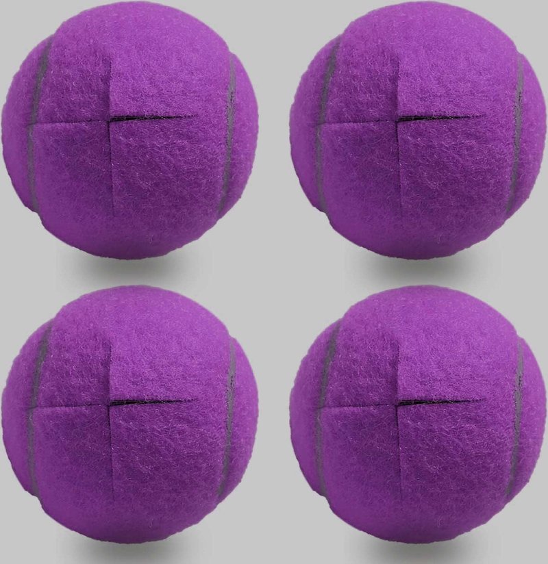 Tennis Balls for Walkers 4 Pack, RMASCOV Precut Tennis Balls for Walkers,Walker Ball Tennis Ball for Chair Legs (Purple)