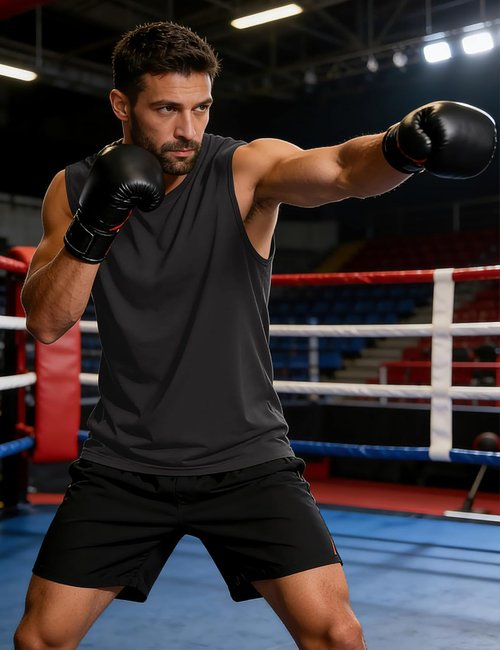 Cotrasen Men's Tank Top - UPF 50+ Lightweight Cotton Sleeveless Gym Shirt | Cooling Muscle Tee