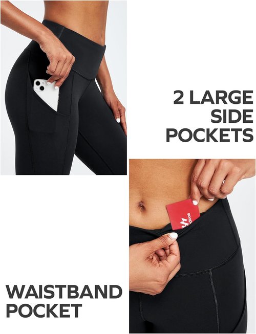 Ewedoos High-Waisted Leggings for Women - Tummy Control & Pockets | Athletic Workout Yoga Pants