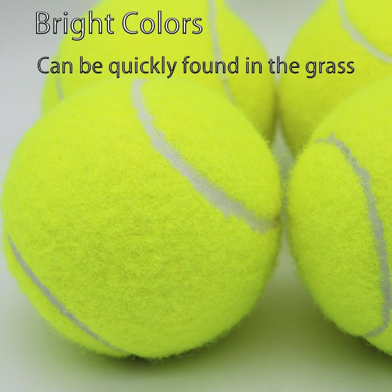 SHYUJAJIE Tennis Balls, 6 Pack Training Tennis Balls,High Elasticity Practice Tennis for Beginner, Exercise Playing Balls for Pet Dog (Yellow)