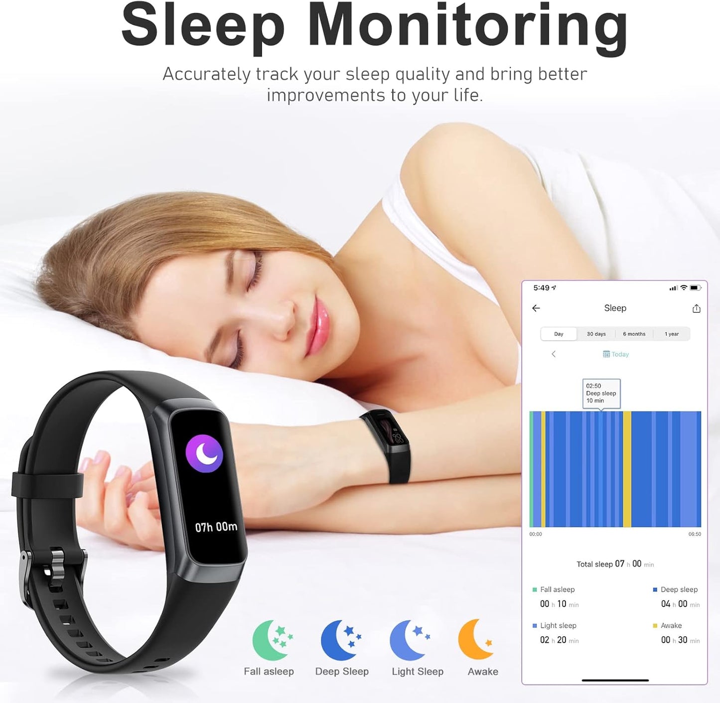 Skiennix Fitness Tracker - 24/7 Heart Rate Monitor, Blood Oxygen & Sleep Tracking | Waterproof Smart Watch for Men & Women