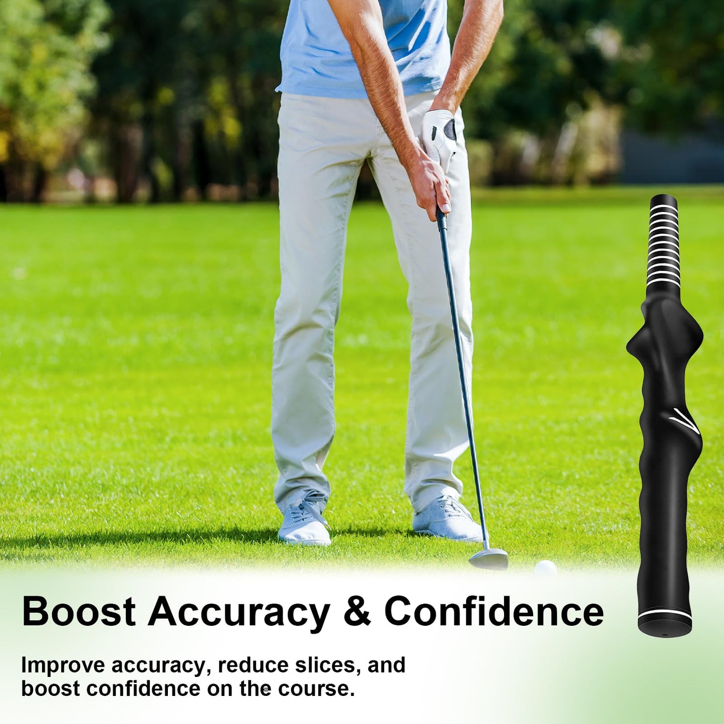 YFANITI 3Pcs Right-Hand Golf Training Grip Golf Grip Trainer，Golf Swing Trainer Accessories