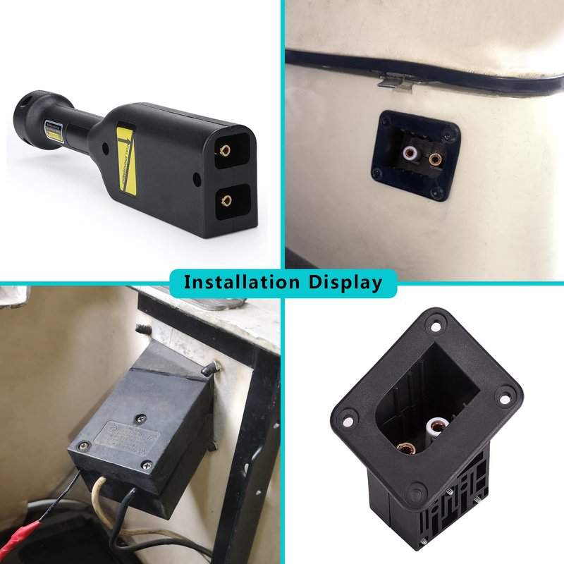 10L0L Golf Cart 36V PowerWise Charger Plug and Receptacle,with Handle,for 1996-Up EZGO TXT Medalist PDS DCS OEM# 73345G01 73051G02 73063-G01 73051G29