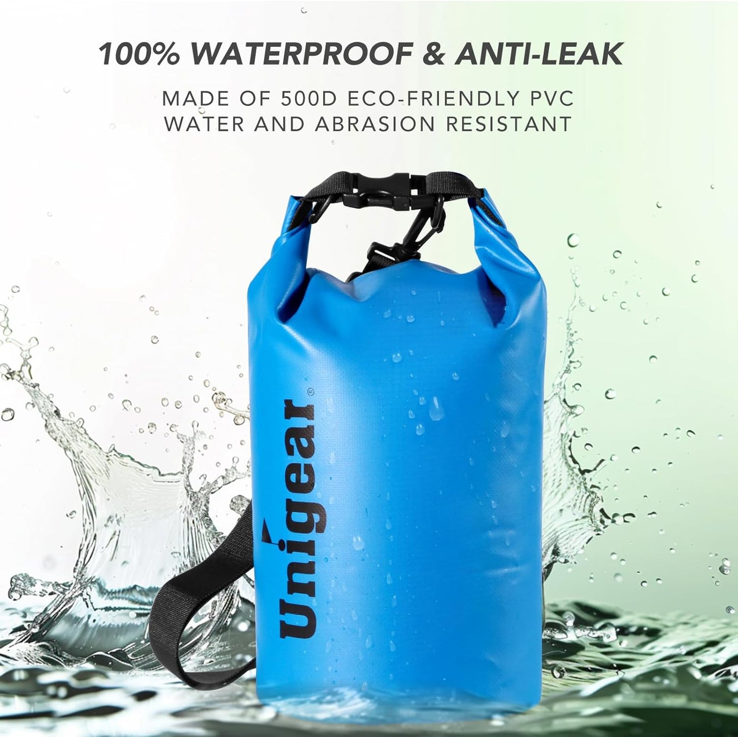 Unigear Waterproof Dry Bag - Lightweight Floating Storage for Kayaking, Fishing & Camping | 2L to 40L Sizes
