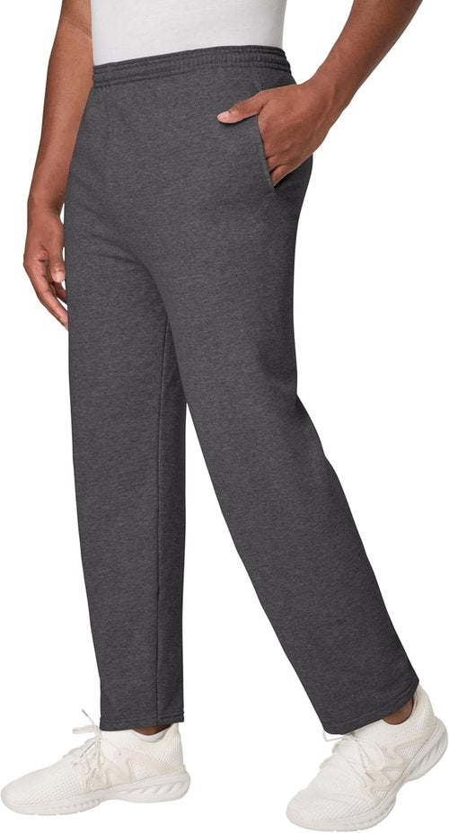 Hanes EcoSmart Men's Sweatpants - Comfortable Athletic Lounge Pants with Pockets | Fleece Design