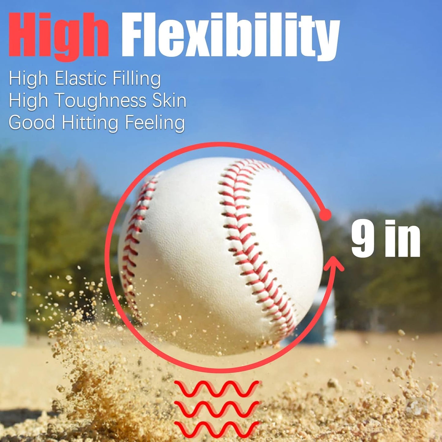 Skiennix 12 Pack 9-Inch Autograph Baseballs - Ideal for Adult & Youth Training | Perfect for Pitching & Collecting