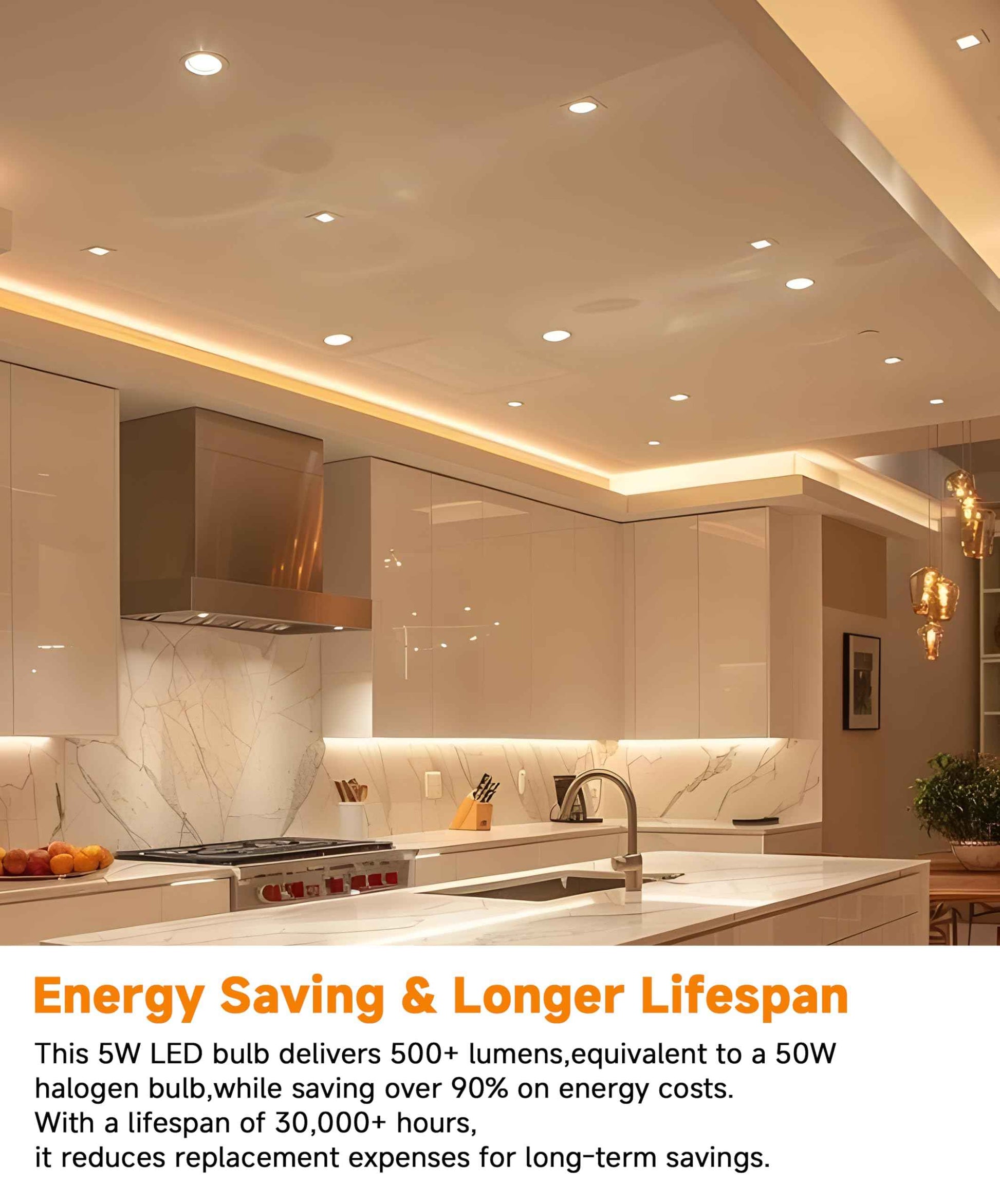 Fionaled MR16 LED Bulbs Dimmable, 50W Halogen Replacement, 2700K Cozy Warm White, GU5.3 Bipin Base, 5W 12V Low Voltage Landscape Recessed Lighting Bulbs,6-Pack