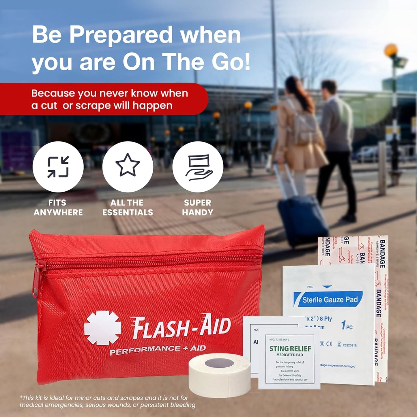 Mini First Aid Kits by [Brand Name] - 2-Pack Compact Travel IFAKs for Emergency Preparedness | Lightweight & Portable Supplies