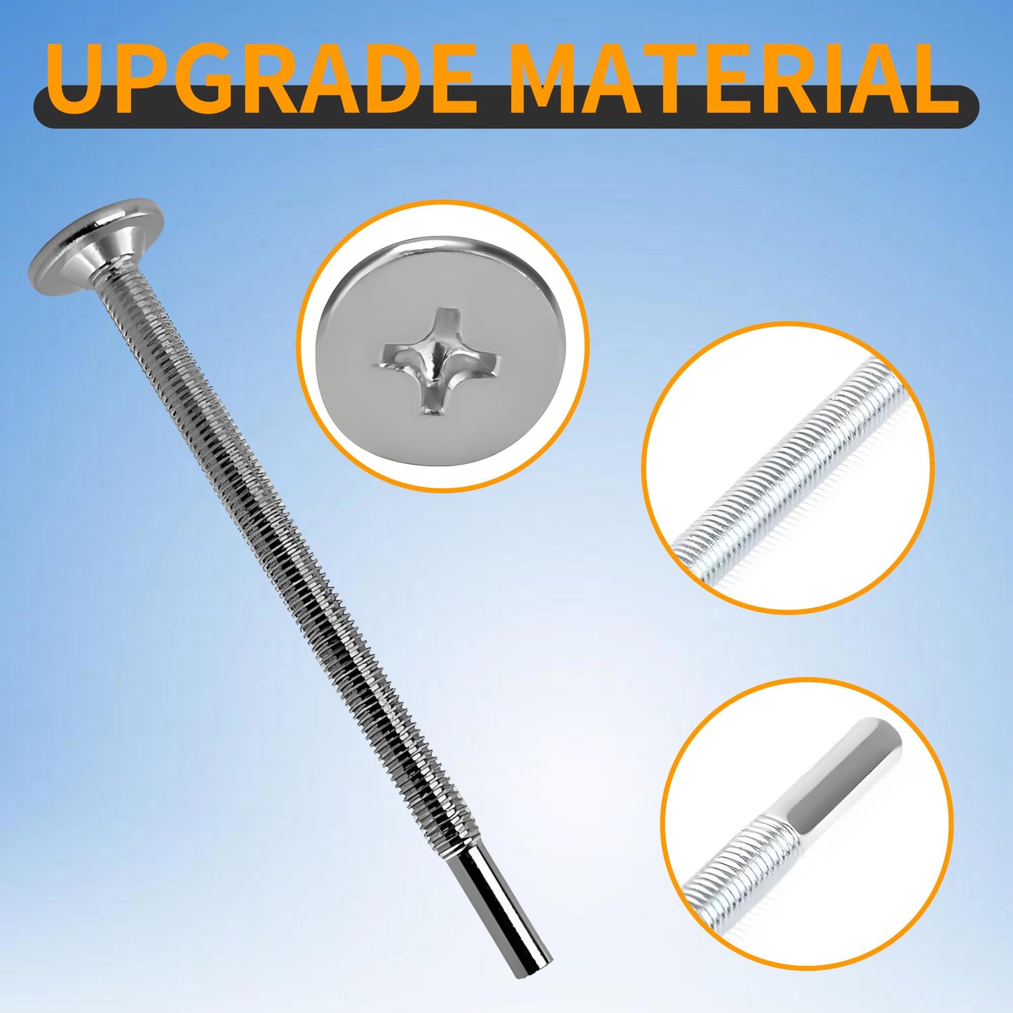 6 Pack WB01X10180 Microwave Mounting Flat Bolt for GE Microwaves,of Flat Bolts for Easy Installation onto Microwave Cabinets - 3.87" L - Secure Your Microwave with Precision