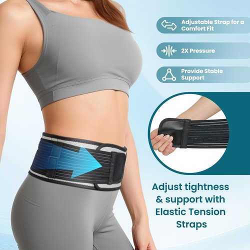 CEYOME Sacroiliac Hip Belt for Women & Men - Hip Brace Relief for SI Joint Pain, Lower Back & Sciatica | Stabilizing Pelvic Support with Enhanced Compression for Walking, Running & Standing