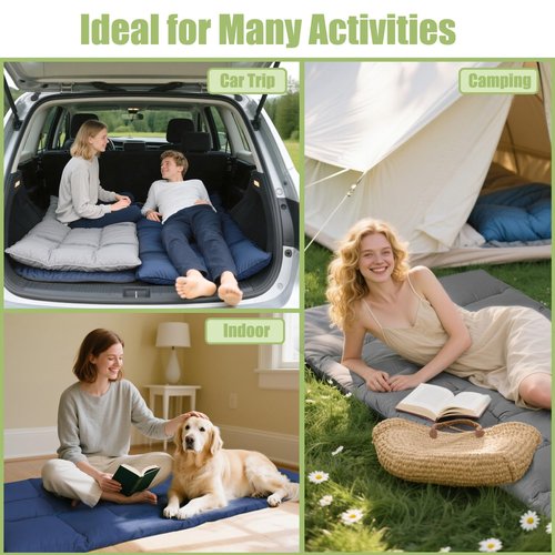 Tuphen Cot Mattress Pad-Cot Pads for Camping, Cot Mattress Topper, Camping Mattress Sleeping Pad 75"x30" Soft Lightweight Quilted Pads for Camp Cot/RV Bunk/Narrow Twin Beds (Grey)
