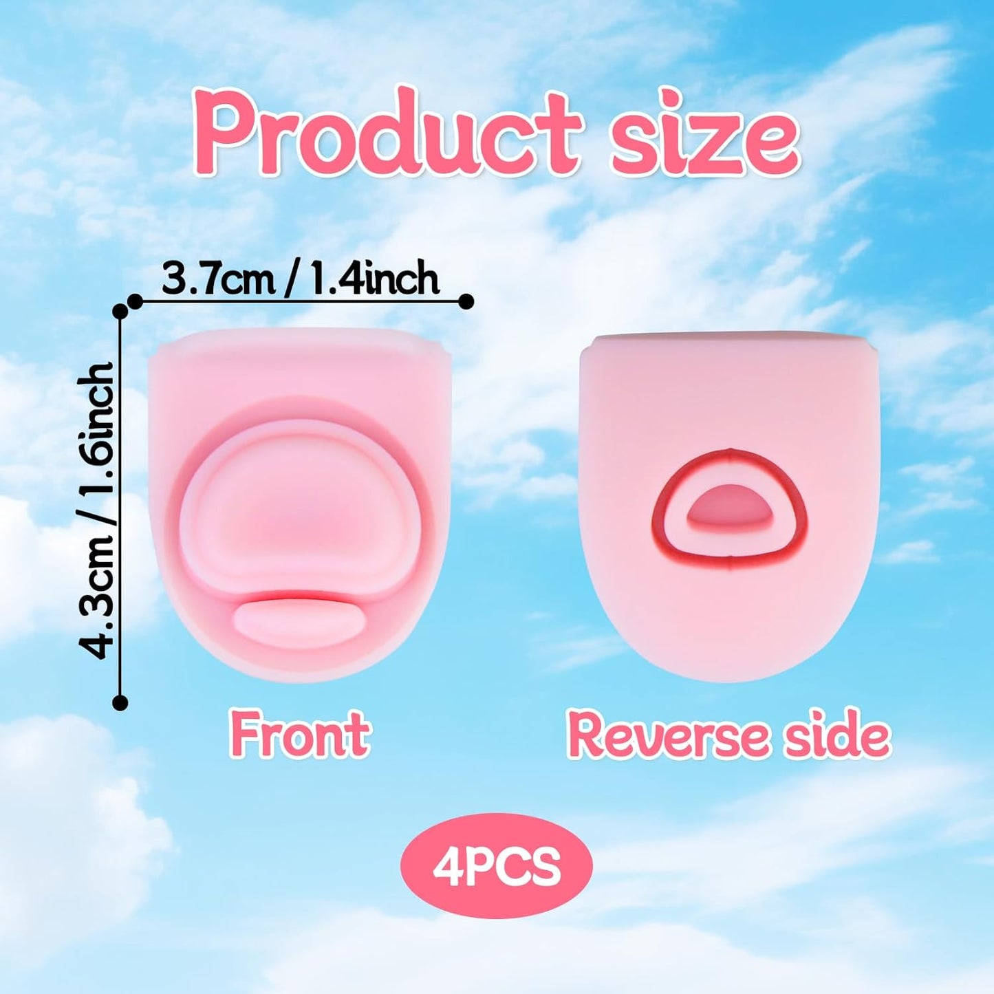Owala | 4-Pack Replacement Stoppers for FreeSip Water Bottles - Silicone Gasket Lid Inserts (Pink)