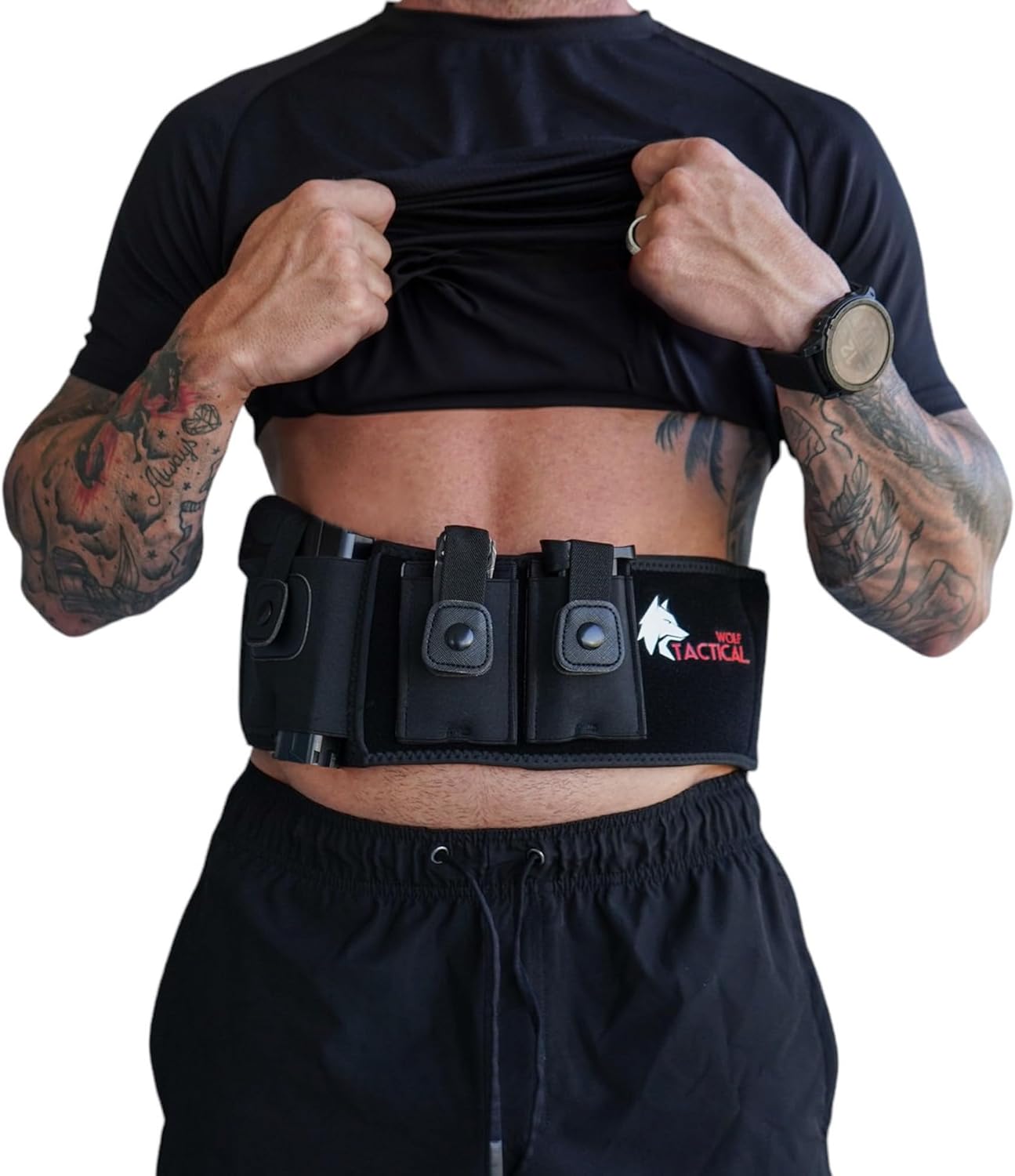 WOLF TACTICAL Belly Band Holster - Concealed Carry for Men & Women | Adjustable Fit, Comfortable Design
