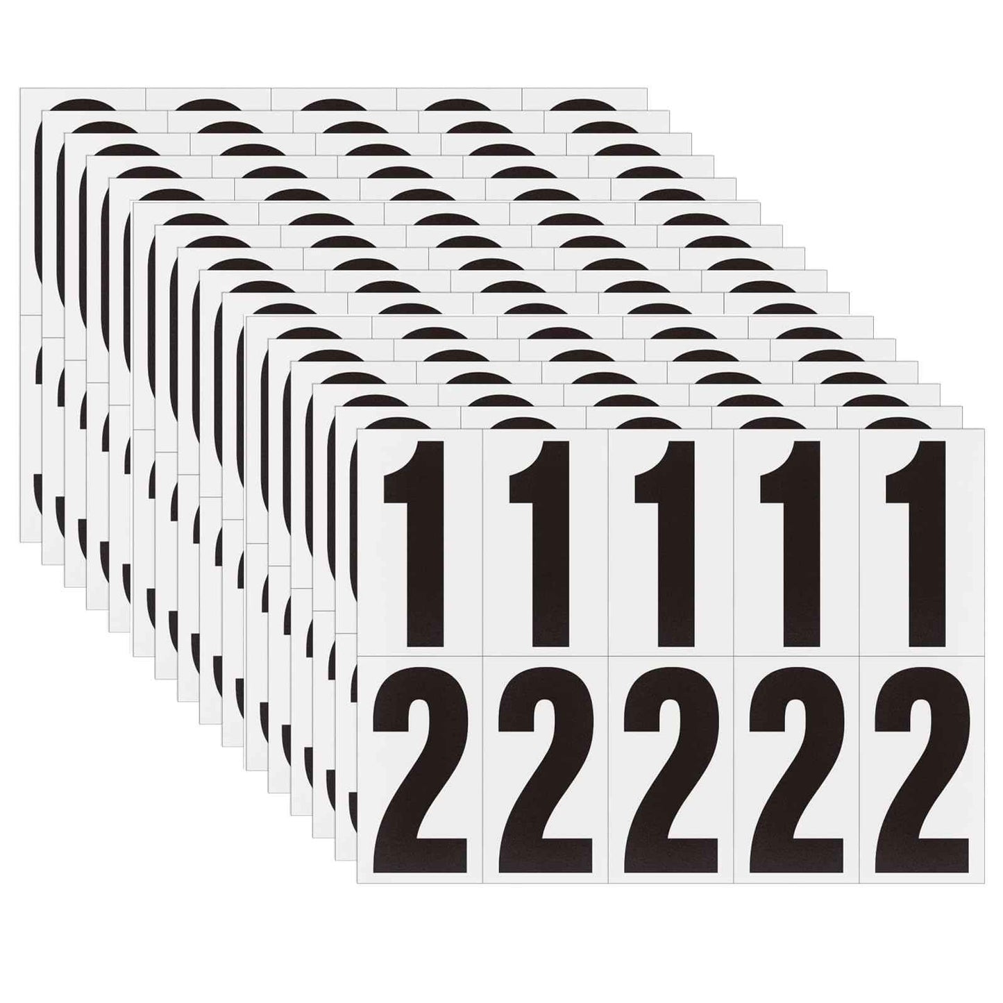 Adhesive Numbers for Mailbox, House Numbers, Reflective Number Sticker, Mailbox Decals, Address Number, Trash Cans Decal, for Outside (4 Inch, 180 PCS)