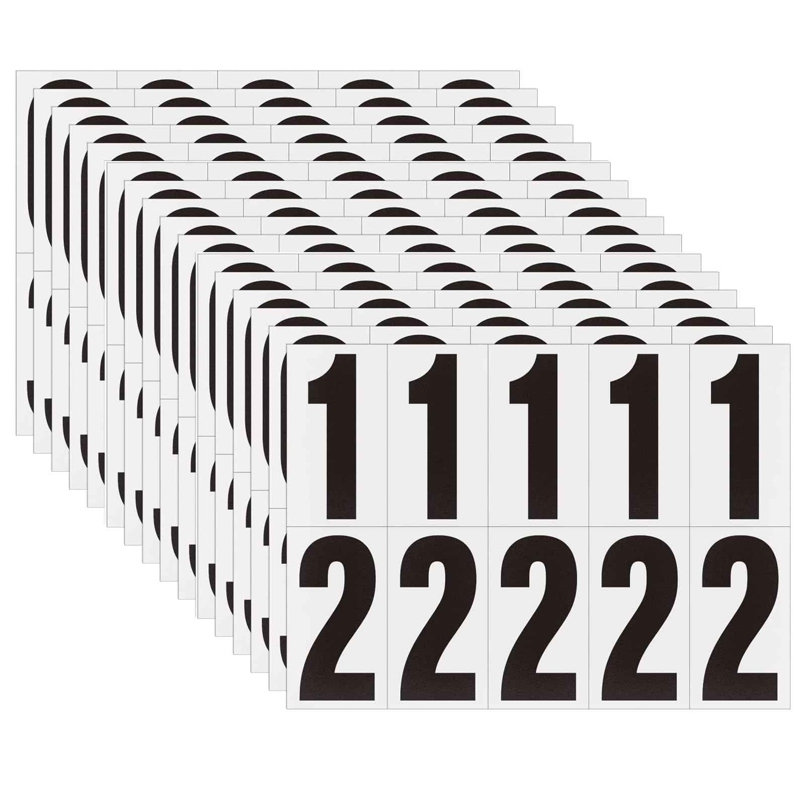 Adhesive Numbers for Mailbox, House Numbers, Reflective Number Sticker, Mailbox Decals, Address Number, Trash Cans Decal, for Outside (4 Inch, 180 PCS)