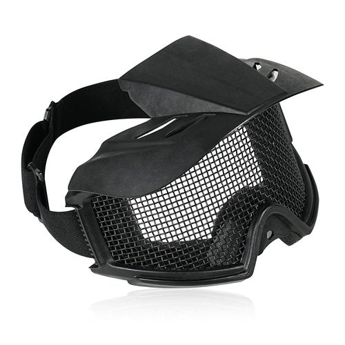 lonloke Tactical Airsoft Wire Steel Mesh Goggles,Kendo Protective Eyewear Metal Net Lens Hunting Eyes Protection Glasses for Hunting Shooting Outdoor Cosplay.