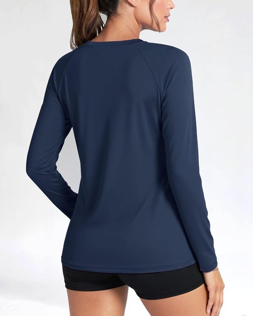Boladeci Women's Sun Shirts - UPF 50+ UV Protection Long Sleeve Rash Guard | Quick Dry Lightweight Workout Tops