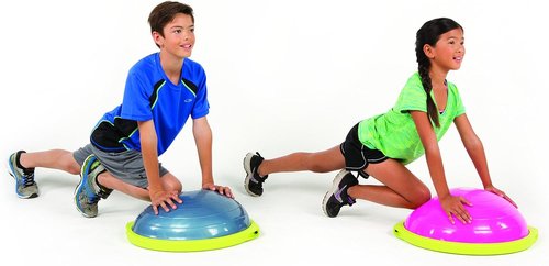 Bosu Sport Balance Trainer - Compact Travel Size for Enhanced Stability and Strength
