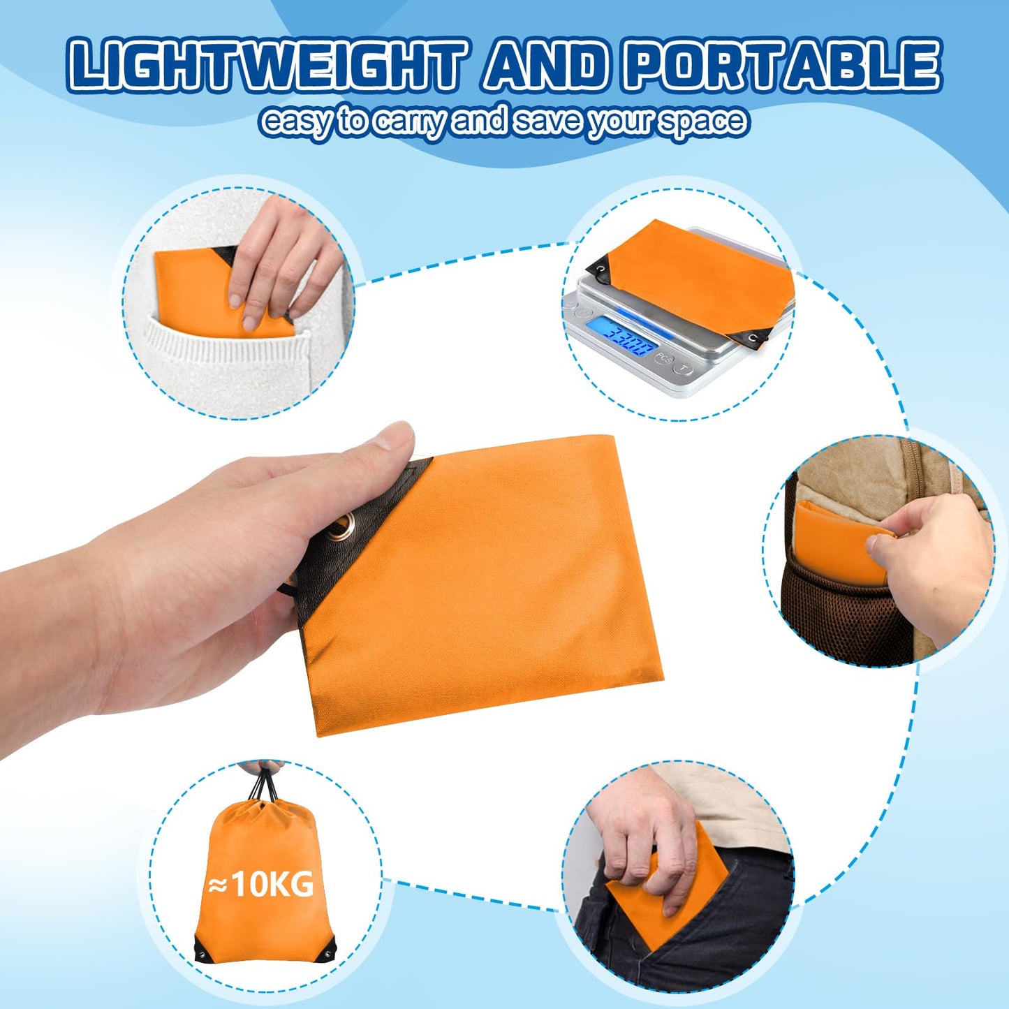 Grneric Drawstring Backpack Bulk 42 Pcs String Backpack Drawstring Bags Cinch Bag Sackpack for Men Women Gym (Orange)
