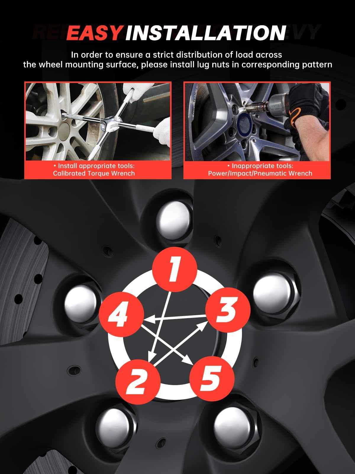 Sposuit M12x1.5 Lug Nuts - Replacement for 2006-2017 Jeep Compass, 2007-2017 Jeep Patriot - Closed End Chrome Lug Nut(20 Pcs)