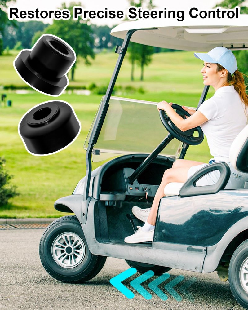 WQZLNX Golf Cart Lift A-Arm Bushing Kit Fit for GTW Front Lift and MadJax MJFX A-Arm Lift, Golf Cart Lift Bushings Kit, Black
