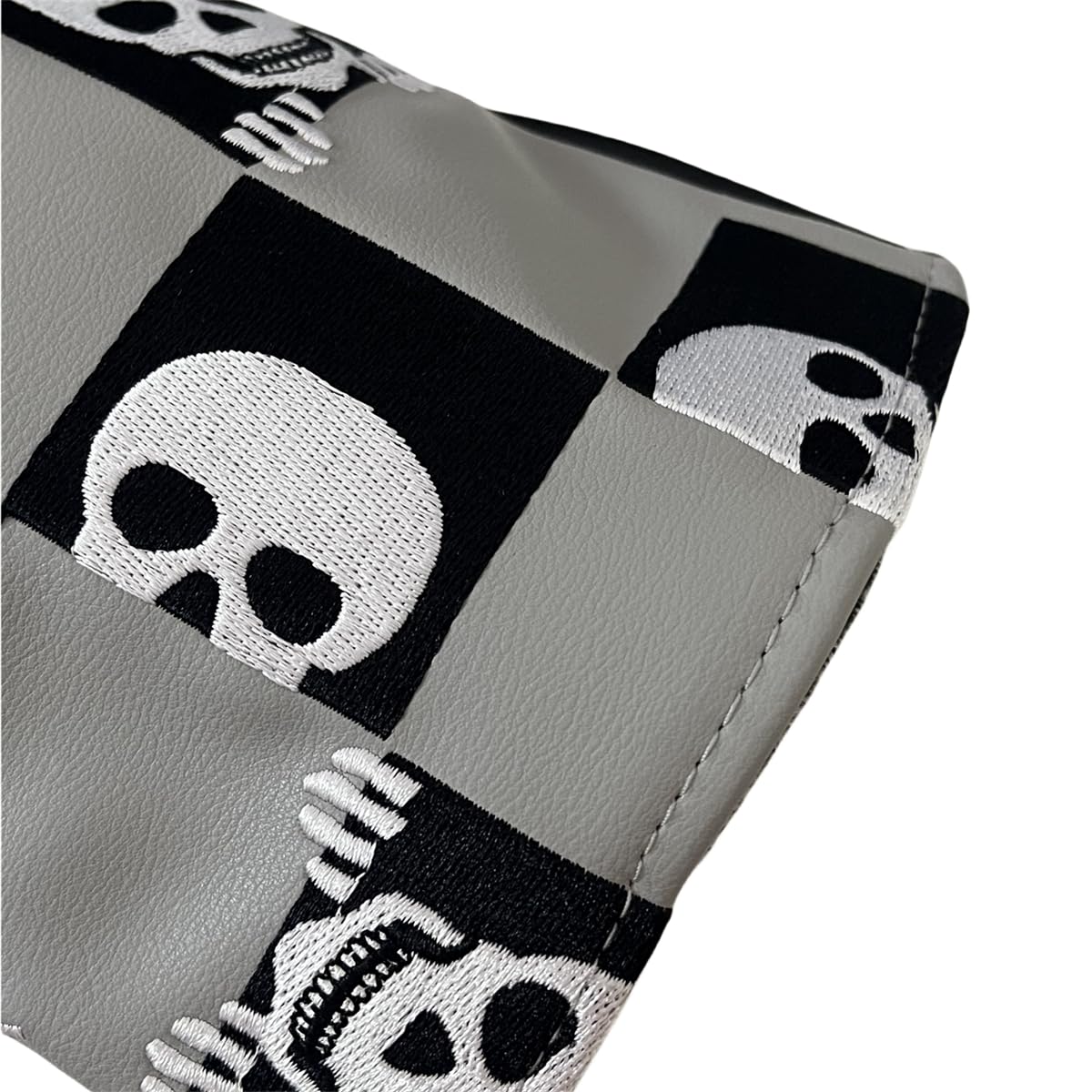 WTLJQQY Skull Golf Hybrid Headcover Golf Club Head Cover for Hybrids Rotatable #2 3 4 5 6 Ut Rescue Hybrid Cover, Gray
