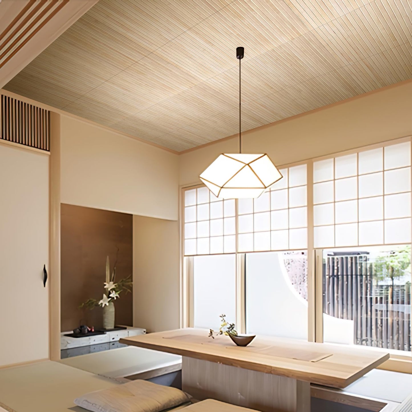 AMZDEPOT Natural Bamboo Wall Panel for Interior Wall Decor, Renewable Pole Wrap Wainscoting Paneling for Wall Ceiling Furniture Cabinet Office, 12 x 96 Inch, Carbonized